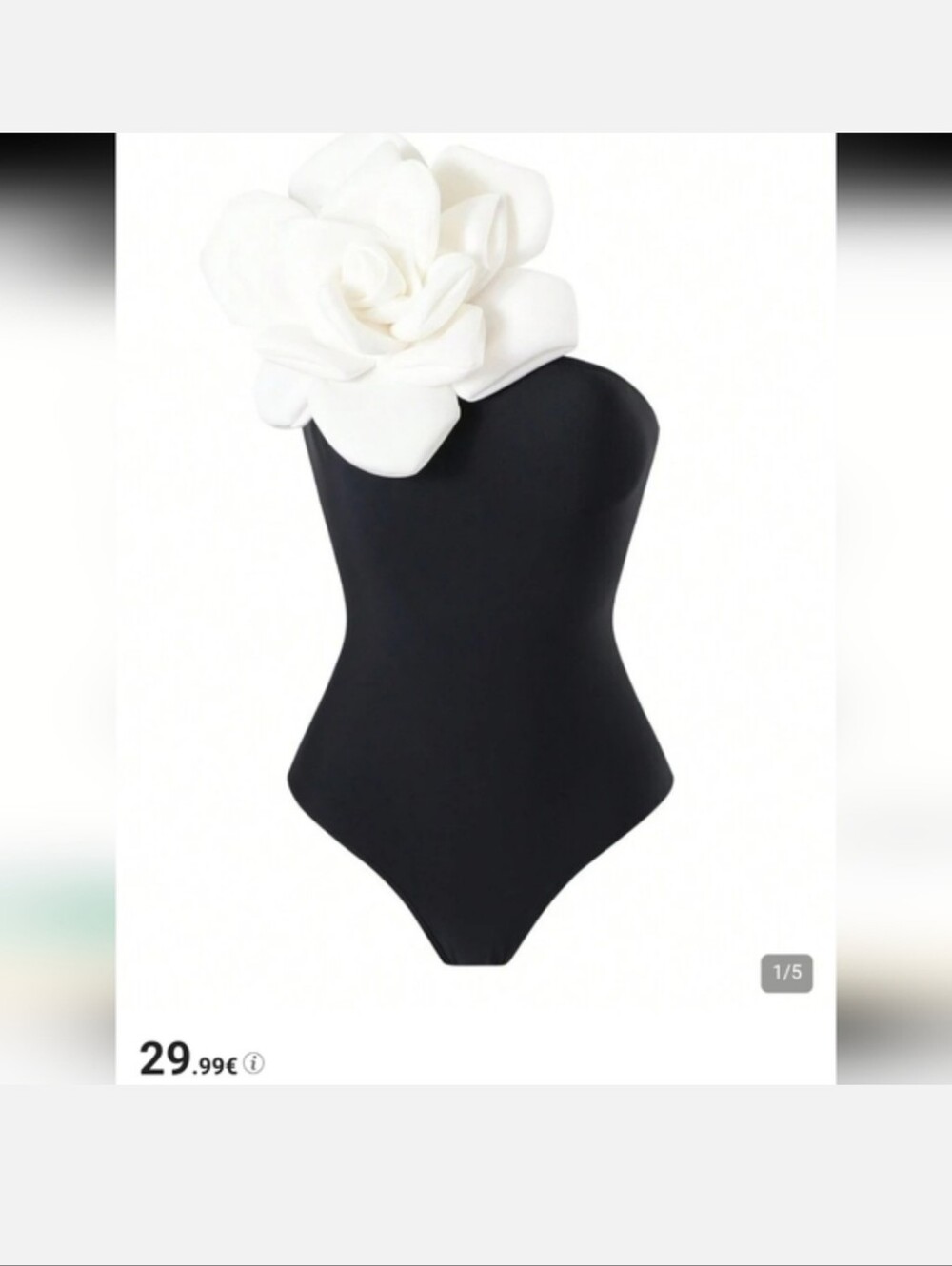 NWOT SHEIN Lime Green One Shoulder One Piece Swimsuit and Skirt Set + B&W Suit - Picture 9 of 9